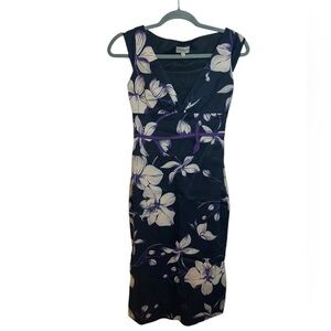 Karen Millen Floral Ribbon Y2K Sheath Dress